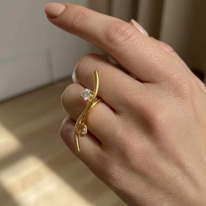 Irregular Line Ring