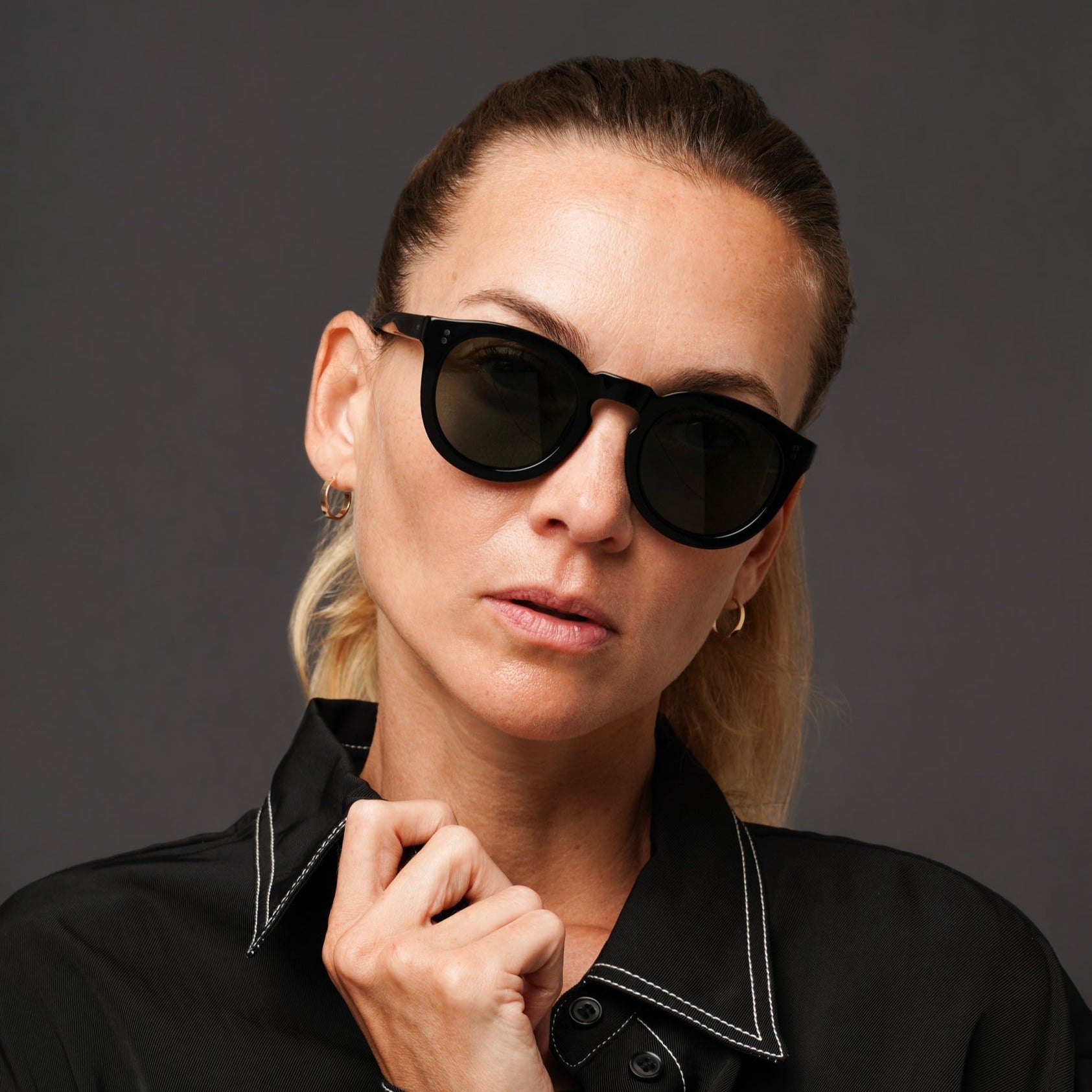 The Allen  Noir Sunglasses