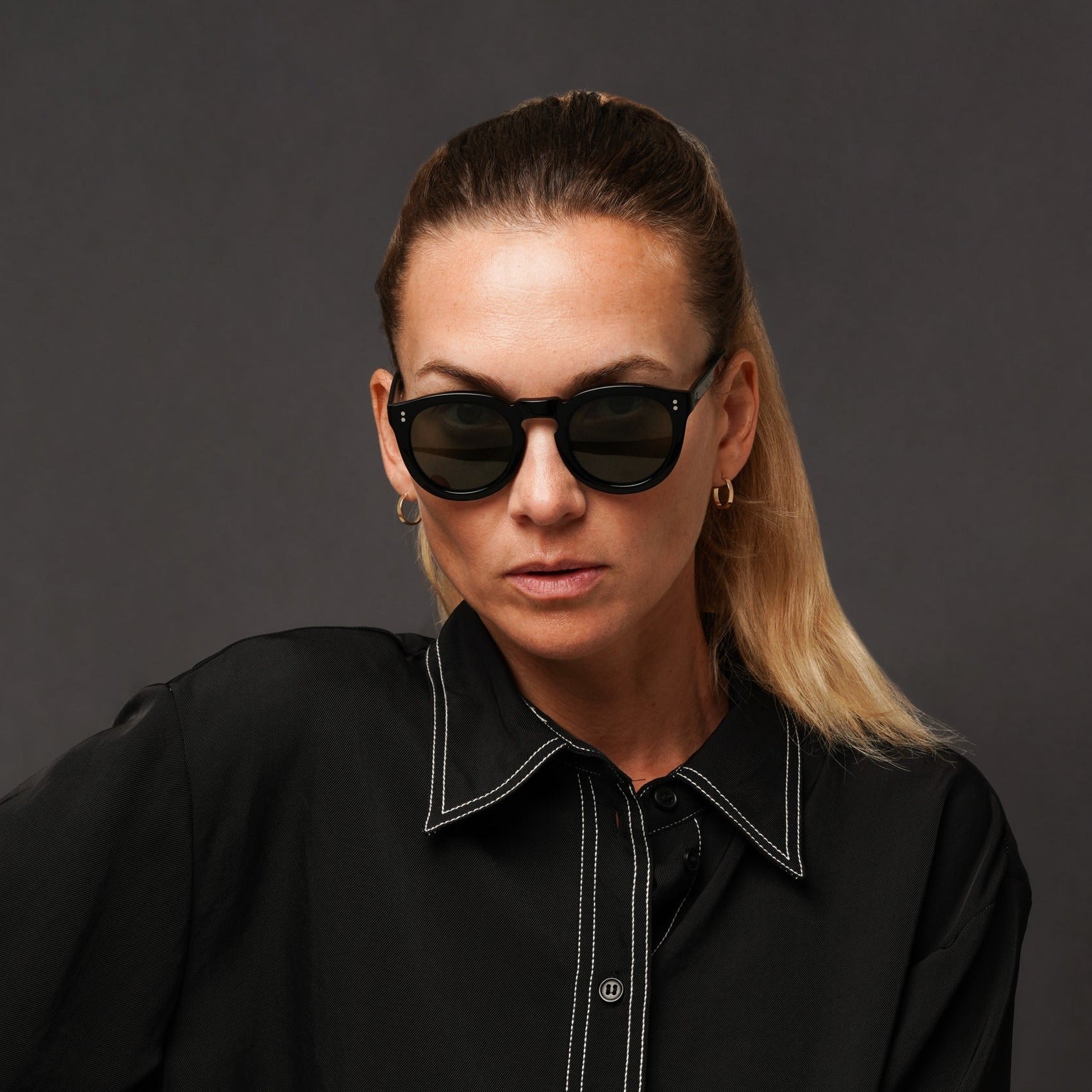 The Allen  Noir Sunglasses